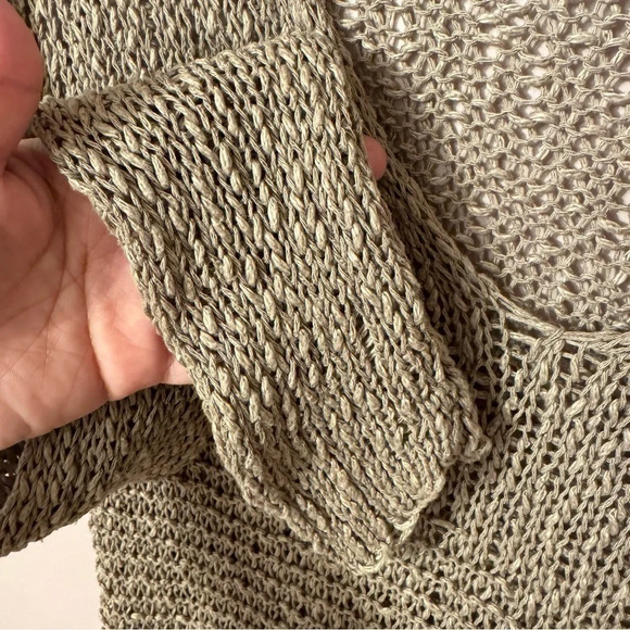 Aritzia Talula Asymmetrical Open Knit Sweater Women Size  S - Picture 3 of 9